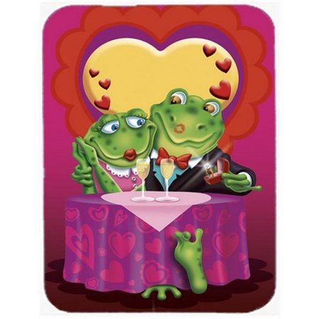 SKILLEDPOWER Frog Valentines Day Date Mouse Pad; Hot Pad or Trivet SK261959